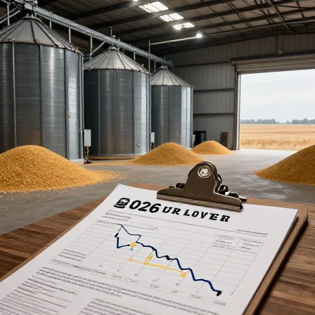 پیش بینی جدید USDA از کاهش شدید ذخایر جهانی غلات در سال ۲۰۲۶